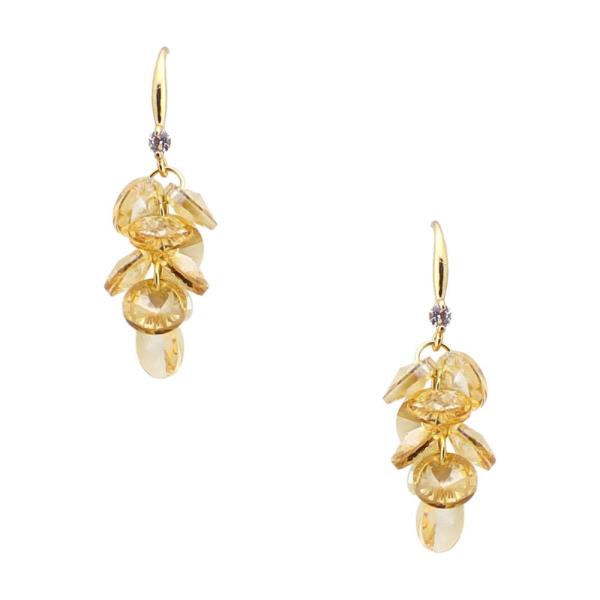 IRIDESCENT BEAD CLUSTER EARRING
