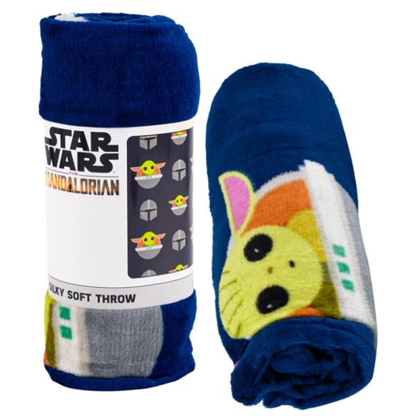 STAR WARS THE MANDALORIAN GROGU SILKY SOFT THROW BLANKET