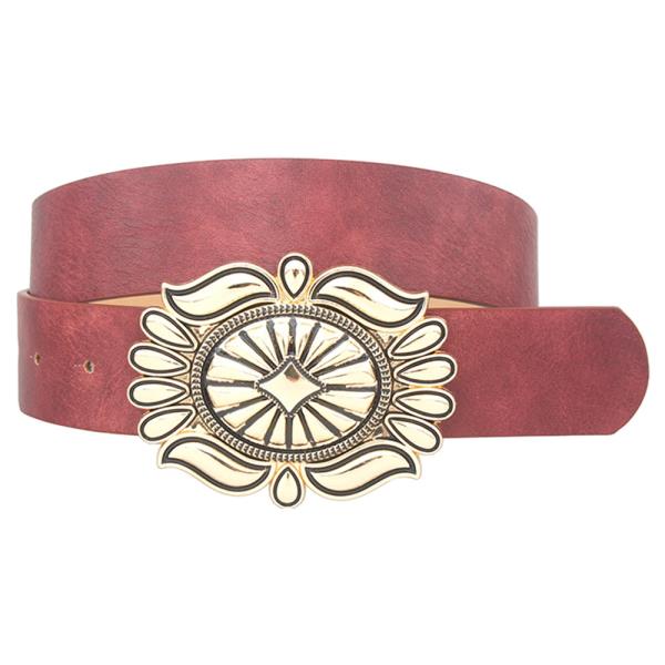 NAVAJO FLORA BUCKLE WASHED STRAP BELT