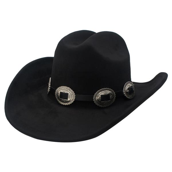 CONCHO LINK BANDED COWBOY HAT