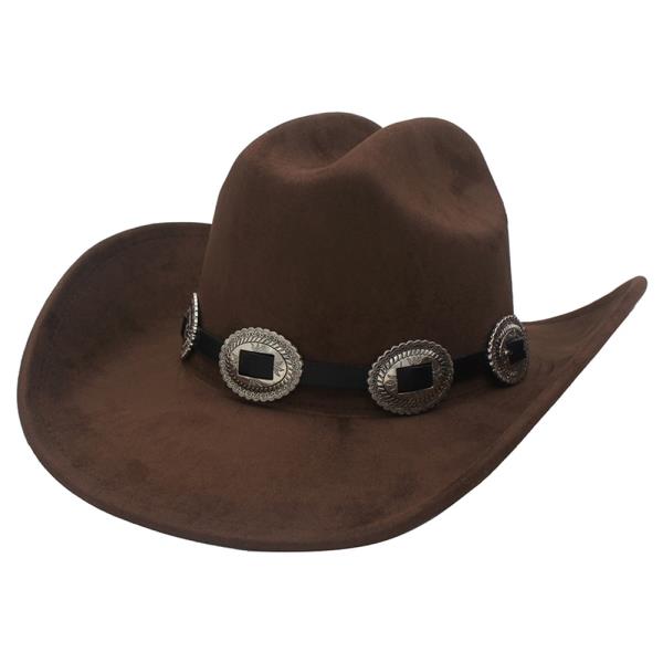CONCHO LINK BANDED COWBOY HAT