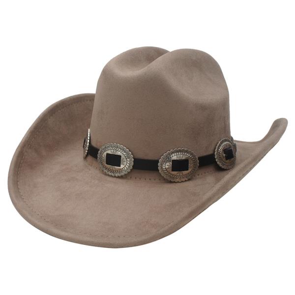 CONCHO LINK BANDED COWBOY HAT