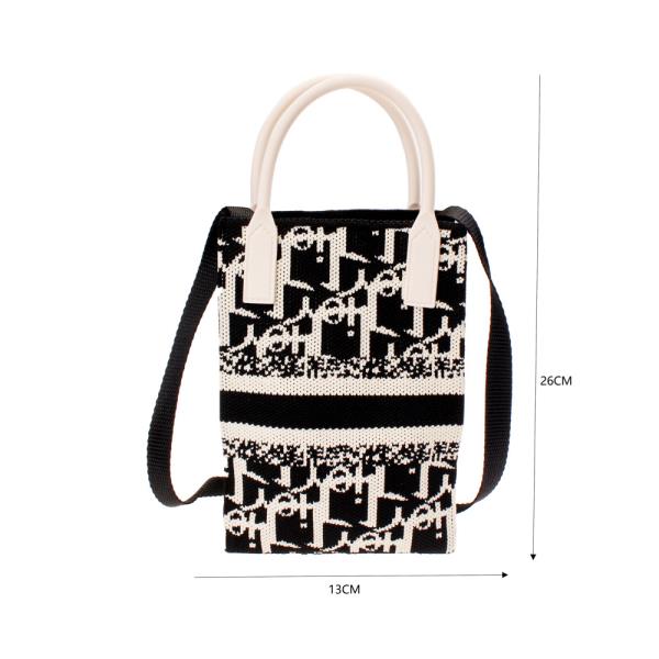 KNITTED TOTE CROSS BODY BAG