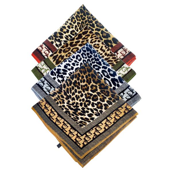 MULTI PATTERN SILKY BANDANA SQUARE SCARF