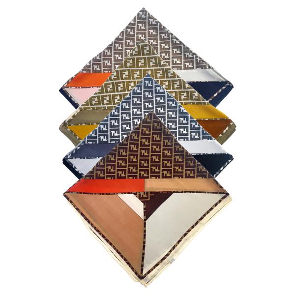 MULTI PATTERN SILKY BANDANA SQUARE SCARF
