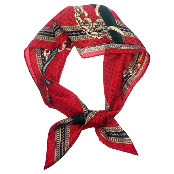 MULTI PATTERN SILKY BANDANA SQUARE SCARF