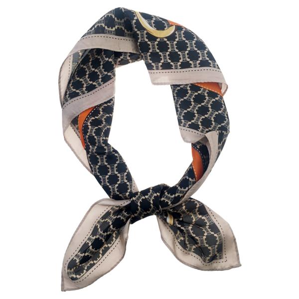 MULTI PATTERN SILKY BANDANA SQUARE SCARF