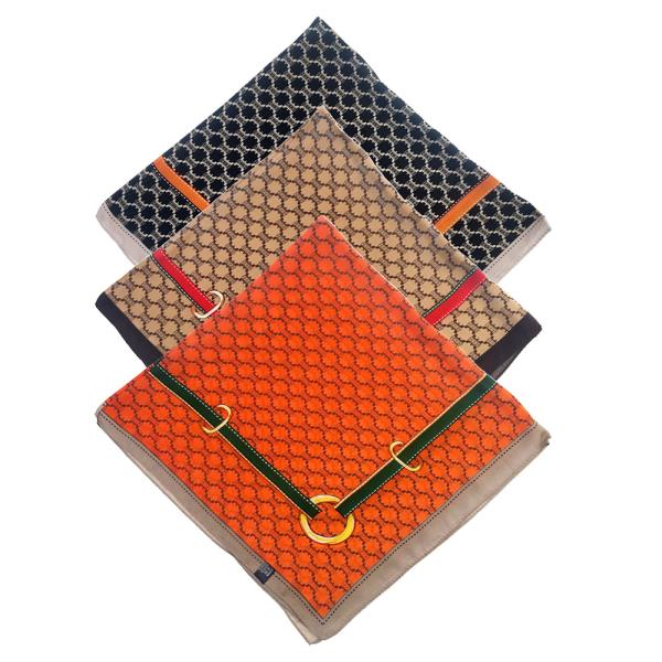 MULTI PATTERN SILKY BANDANA SQUARE SCARF