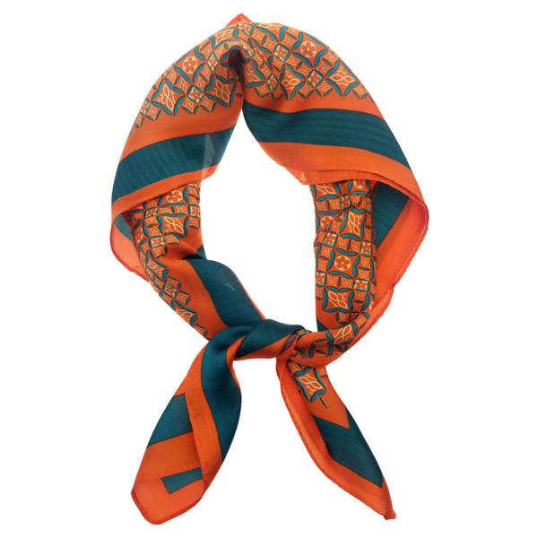 MULTI PATTERN SILKY BANDANA SQUARE SCARF