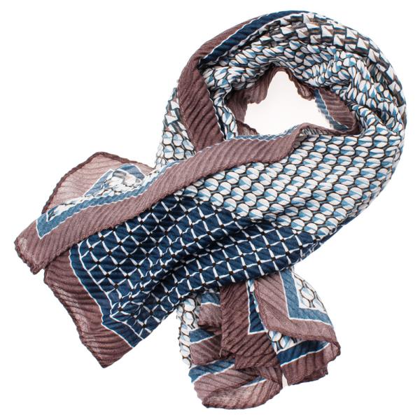 SOFT LIGHTWEIGHT MULTI PATTERN PLEATS BANDANA SCARF