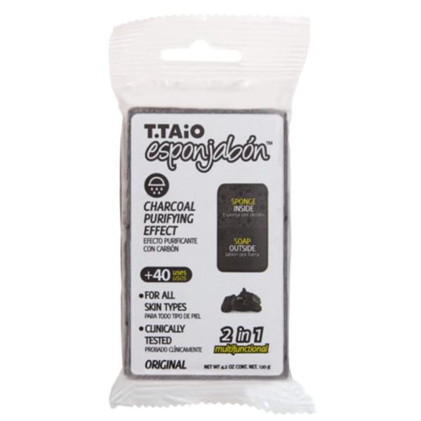 T.TAIO ESPONJABON CHARCOAL 4.2OZ 2 IN 1