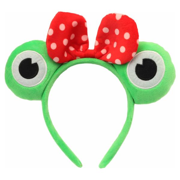 FROG EYES WITH POLKADOT BOW HEADBAND