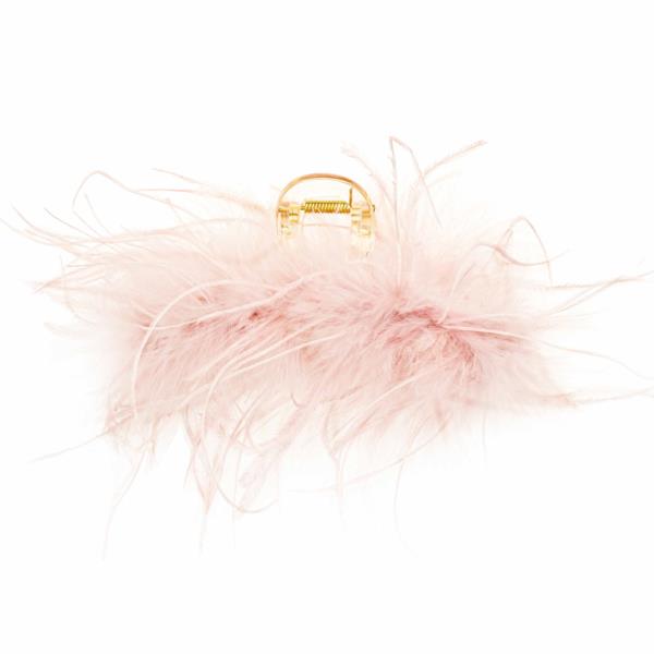 FEATHERY HAIR CLAW CLIP