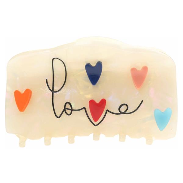 LOVE HEARTS HAIR CLAW CLIP