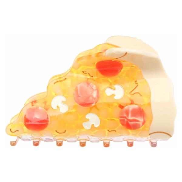 PEPPERONI MUSHROOM PIZZA HAIR CLAW CLIP