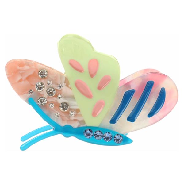 RHINESTONE BUTTERFLY HAIR CLAW CLIP