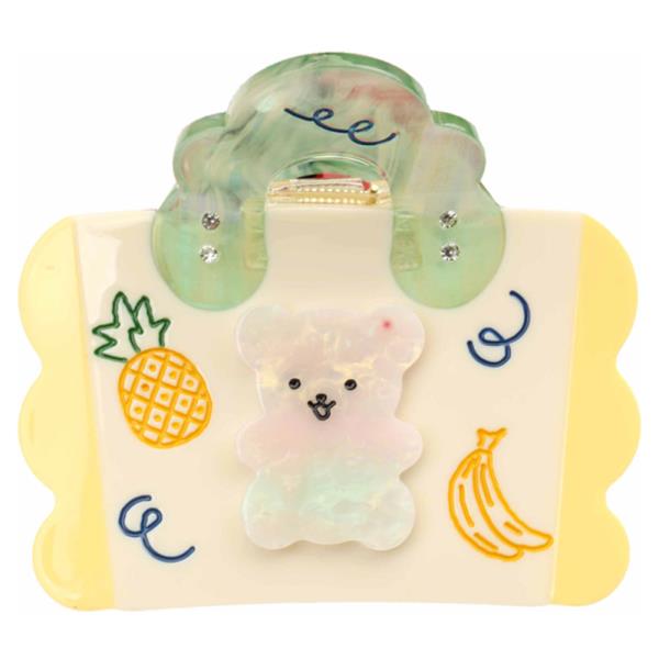 BEAR BANANAS OURSE HAIR CLAW CLIP