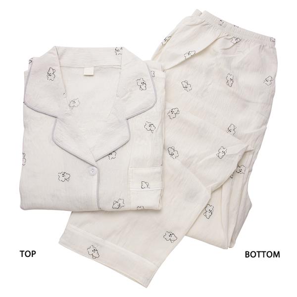 CUTE ANIMAL PATTERN SHORT SLEEVE SHIRT WITH PANTS 2 PC PAJAMA SET