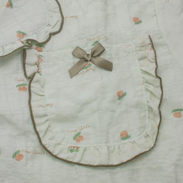 ROSE PATTERN SHORT SLEEVE SHIRT WITH PANTS 2 PC PAJAMA SET