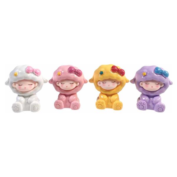 SLEEPING DOLLYS DESKTOP FIGURINES 4 PC SET