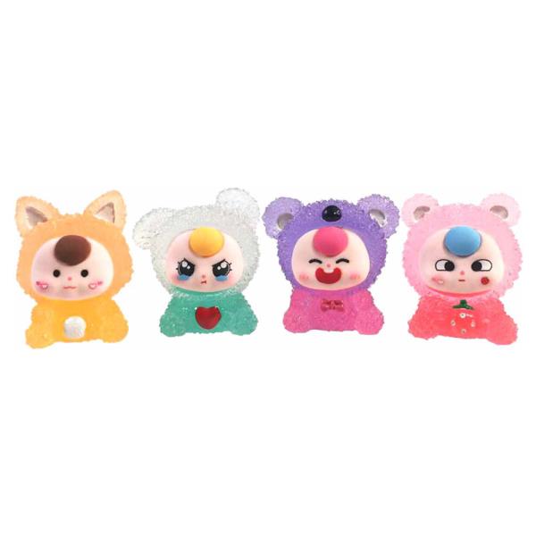 LITTLE ANIMAL DOLLY FIGURINES 4 PC SET