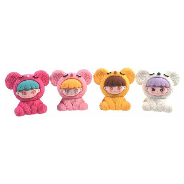 KNITTED LIKE KOHALA DOLLYS 4 PC FIGURING SET