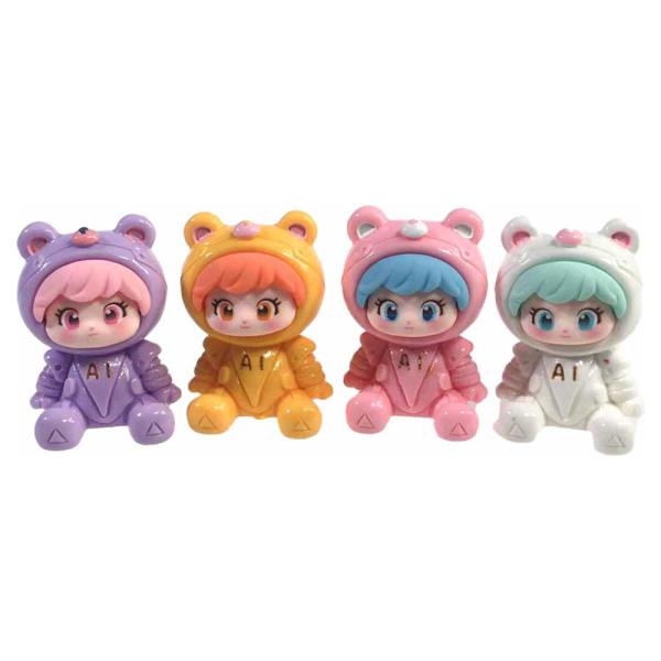 LITTLE BEAR DOLLY FIGURINES 4 PC SET