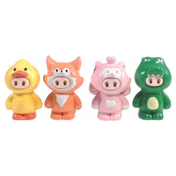 ANIMAL DOLLY 4 PC FIGURINE SET