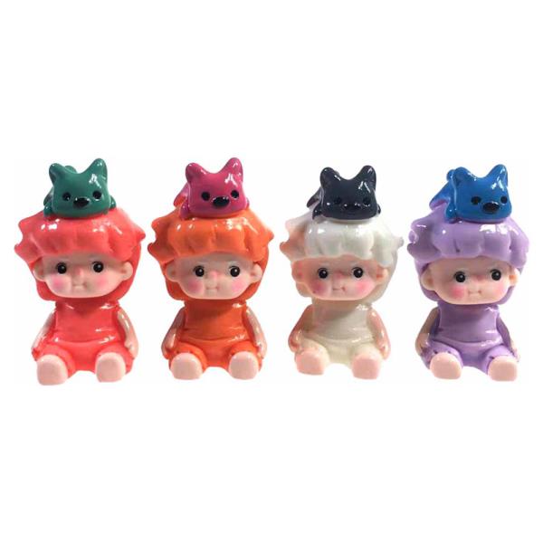 CUTE DOLLY 4 PC FIGURING SET
