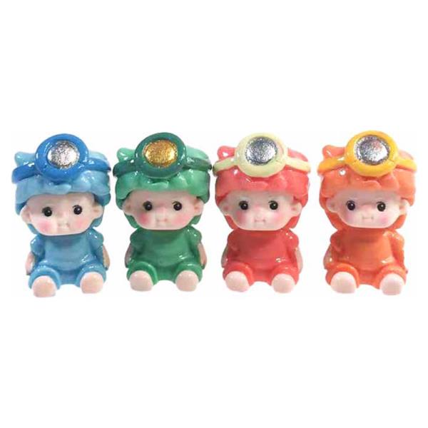 LITTLE DOLLY FIGURINES 4 PC SET