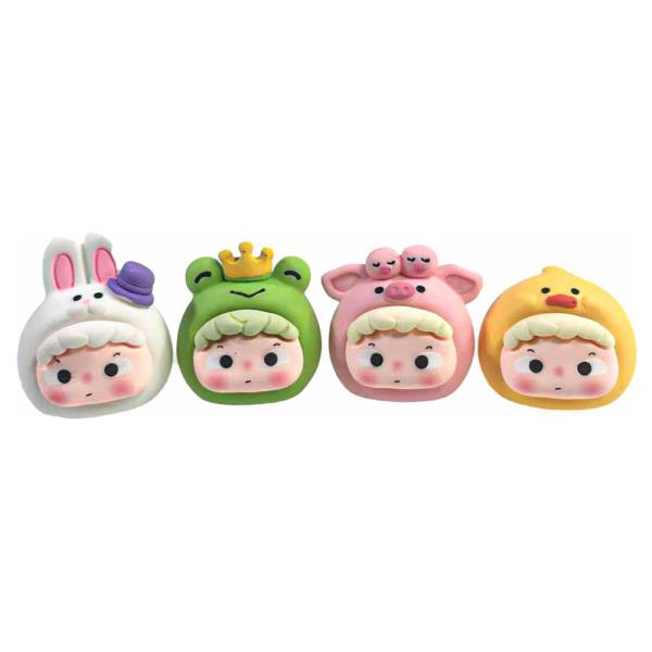 CUTE KIDS COSTUMES  DESKTOP FIGURINES 4 PC SET