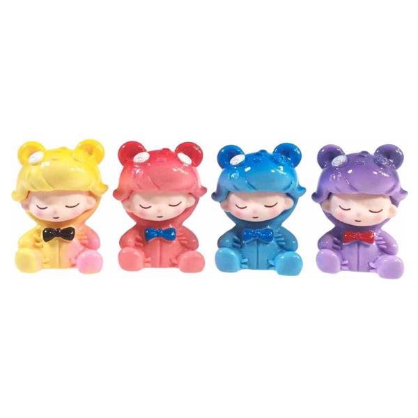 CUTE DESKTOP SLEEPING LITTLE FIGURINES 4 PC SET
