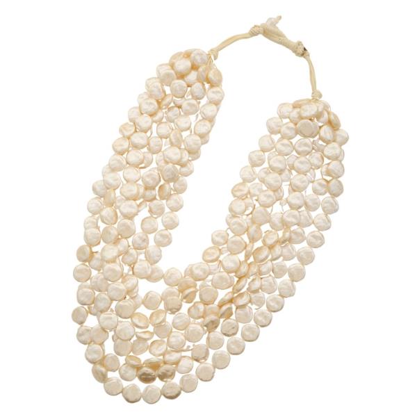 PEARL COIN LAYERED NECKLACE