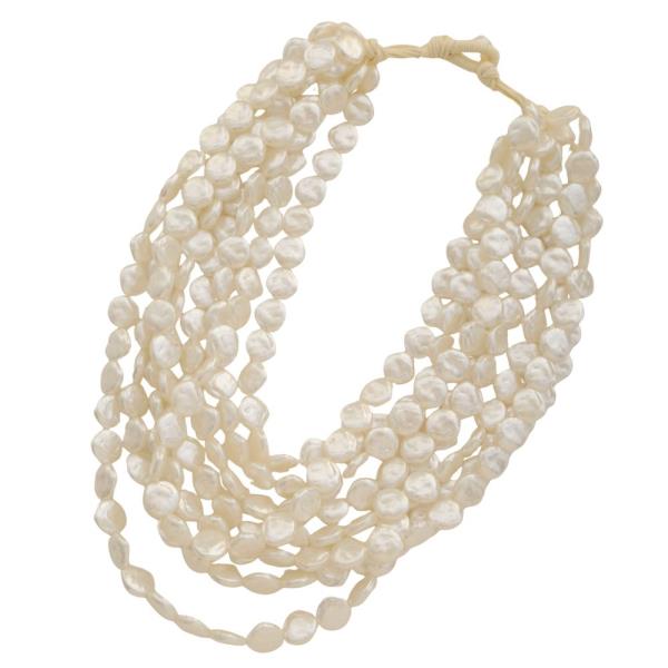 PEARL COIN LAYERED NECKLACE