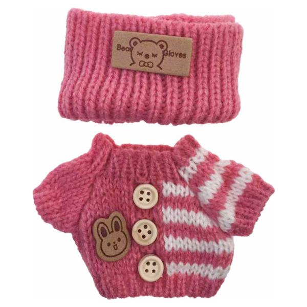 MINI DOLL KNITTED SWEATER W/ HAIR BAND OUTFIT SET