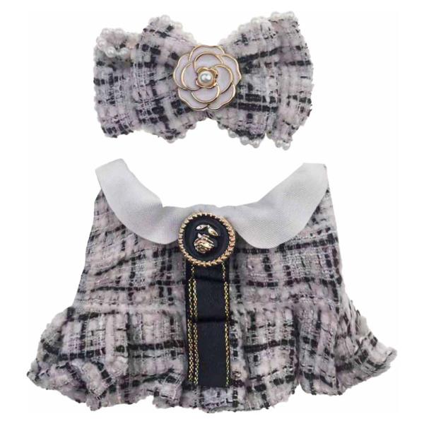 MINI DOLL TWEED RIBBON DRESS OUTFIT SET