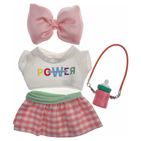 MINI DOLL RIBBON POWER TOP SKIRT BOTTLE BAG OUTFIT SET