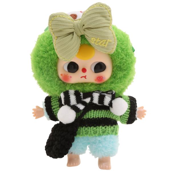 MINI DOLL BOW ACCENT STRIPED KNIT TOP MATCHING HAIRBAND CROCHET BAG OUTFIT SET