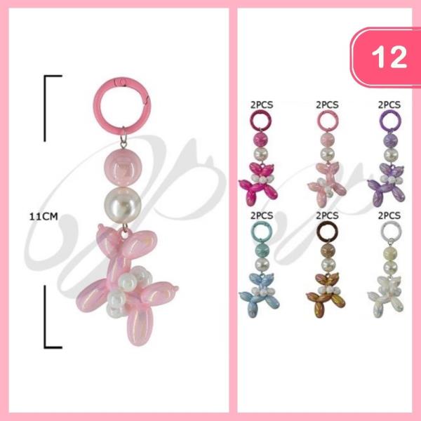BALLOON DOG KEYCHAIN (12 UNITS)