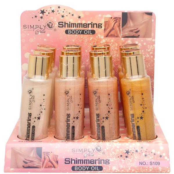 SIMPLY BELLA SHIMMERING BODY OIL (12 UNITS)
