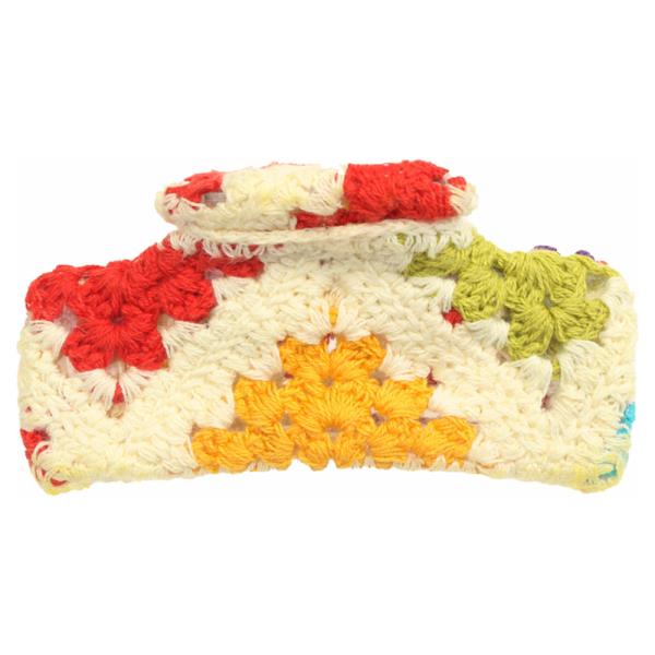 CROCHET KNIT HAIR CLAW CLIP