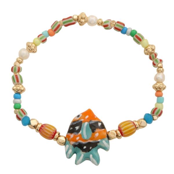 COLORFUL FISH BEADED BRACELET