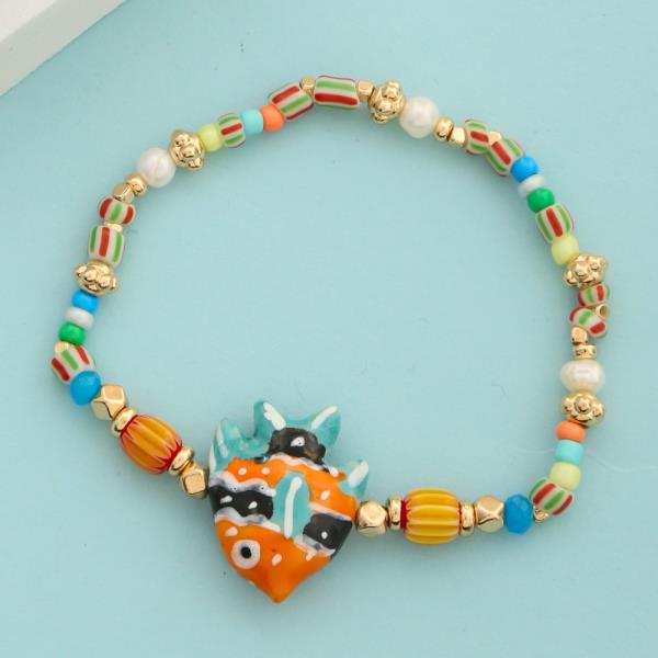 COLORFUL FISH BEADED BRACELET