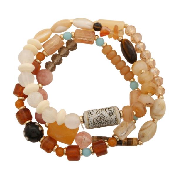 MIXED BEAD BRACELET SET