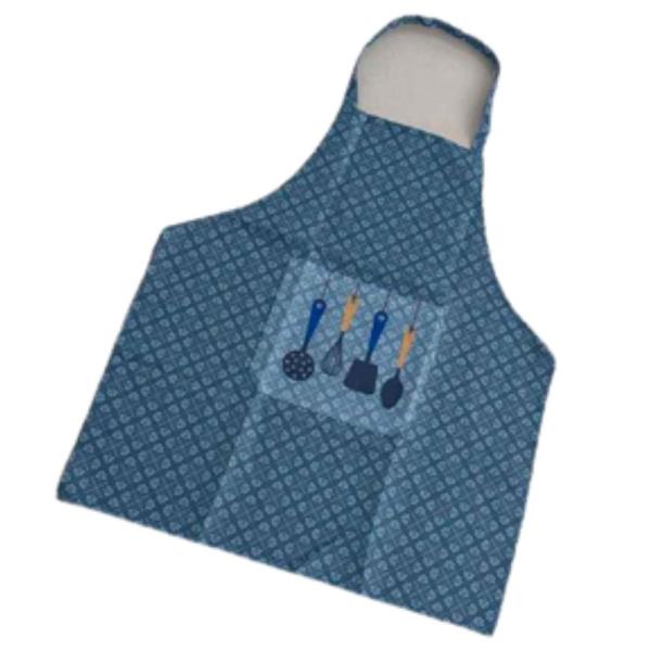KITCHEN UTENSIL PRINT POCKET FRONT ADJUSTABLE COOKING APRON