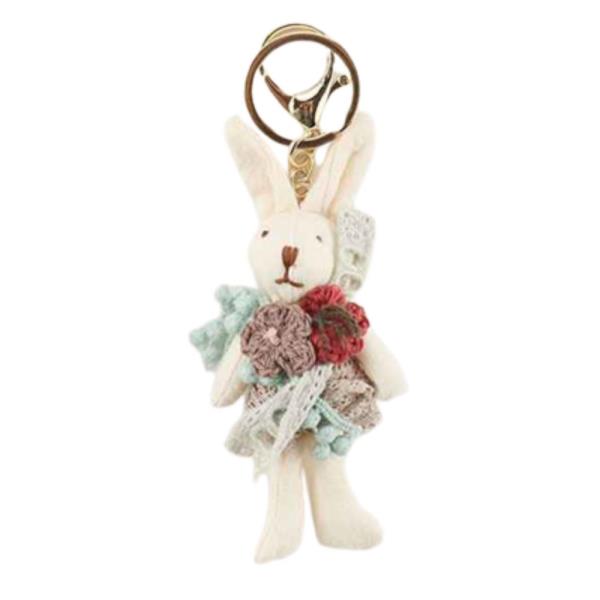 RABBIT BAG CHARM KEYCHAIN