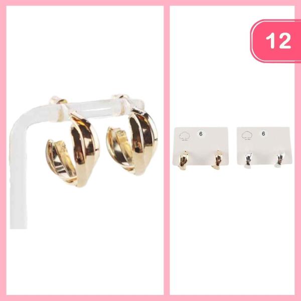 LAYERED HOOP EARRING (12 UNITS)