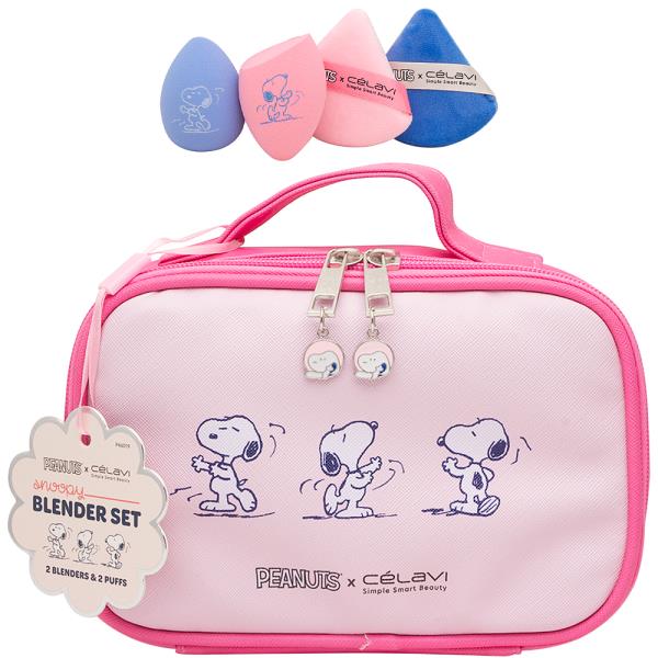 CELAVI X PEANUTS SNOOPY BLENDER SET WITH COSMETIC BAG