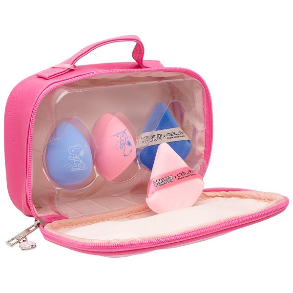 CELAVI X PEANUTS SNOOPY BLENDER SET WITH COSMETIC BAG