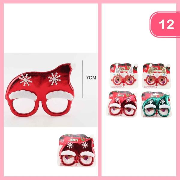 CHRISTMAS GLASSES (12 UNITS)